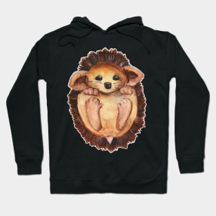 Watercolor - Baby hedgehog Hoodie